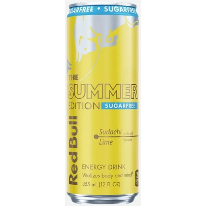24x Red Bull Sugar Free Sunachi Lime - Caffeinated Energy Beverage Soft Drink Sports Nutrition Performance Electrolytes Zero Carb Low Calorie Liquid Vitalizing Body Mind Sparkling Refreshing Wholesale Bulk Pack Bundle Lot 12oz 24ct