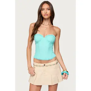 Deirdre Mesh Lace Up Corset