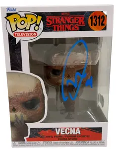 Jamie Campbell Bower Authentic Autographed Vecna Stranger Things 1312 Funko Pop Figure
