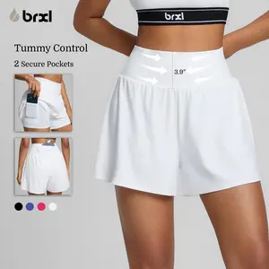 BRXL 【Discount for live】2 in 1 Running Shorts for Women 3.5" High Waisted Tennis Workout Athletic Lounge with Pockets Lightweight Quick Dry-brxl-3