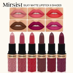 Mirsist 6 colors Matte Lipstick Gloss Lipgloss rhode lip gloss pr