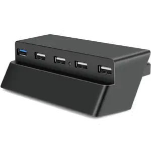 5 Port USB Hub for PS4 Slim Edition - USB 3.0/2.0 High Speed Extender Adapter Accessories Expansion Hub Connector Splitter Expander for PlayStation 4 Slim Gaming Console (for PS4 Slim ONLY)