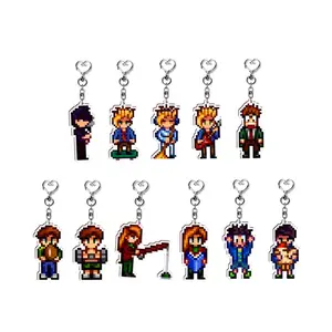 Stardew Valley Character Acrylic Keychain, Alex, Harvey, Shane, Sam, Sebastian, Abigail, Emily, Haley & Penny