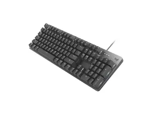 Logitech K845 Mechanical Illuminated Keyboard, Strong Adjustable Tilt Legs, Full Size, Aluminum Top Case, 104 Keys, USB Corded, Windows (TTC Red Switches)