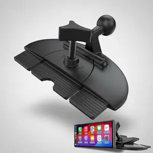 CD Slot Mount 17mm Ball Adapter for Garmin GPS Phone Holder CarPlay Screen Holder 4 to 11 Inch Car GPS Mount Replacement