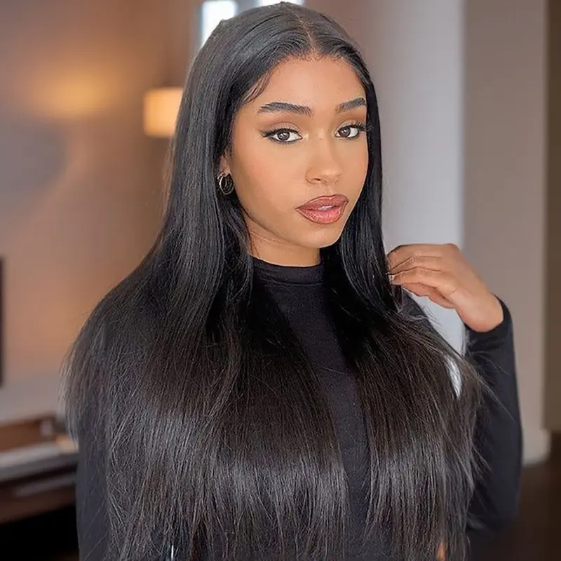 ISEE HAIR Classic Body Wave 13x4 HD Lace Front Wig, Glueless Human Hair for Unisex, Tangle-Free with Pre-Bleached Knots, Includes Bonnet & HD Wig Cap, Lace Front Wigs