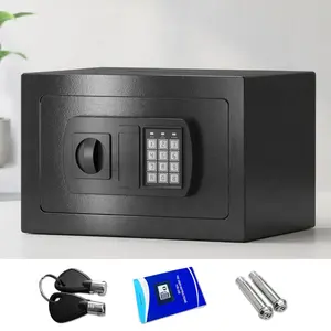 Nifogo Electronic Password Security Box - Anti-Theft Mechanical Safe, Key-Lock Money Storage Case for Home, Office Use (Battery Not Included)