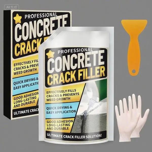 High Elasticity Self-Leveling Silicone Sealant - Concrete Caulking Adhesive, Waterproof Outdoor Crack Filler, Comprehensive Concrete Repair Solution, 17.6 oz Easy Application for Driveways, Stops Water Infiltration, Durable Long-Lasting Joint Compound