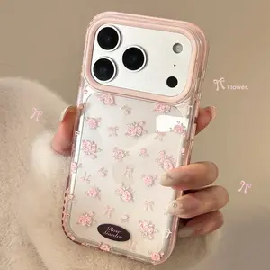 Suitable for 16 Pro Max Phone Case iPhone 17 Floral 15 Full Coverage 14 Transparent Magnetic 13 Soft Accessories