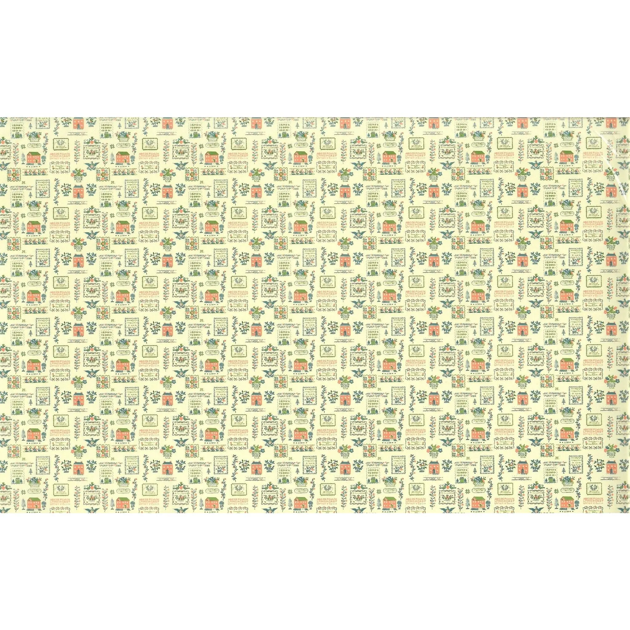 Dollhouse Miniature Wallpaper Kitchen "Mini Sampler" Federal Colonial Style 1:12 Scale