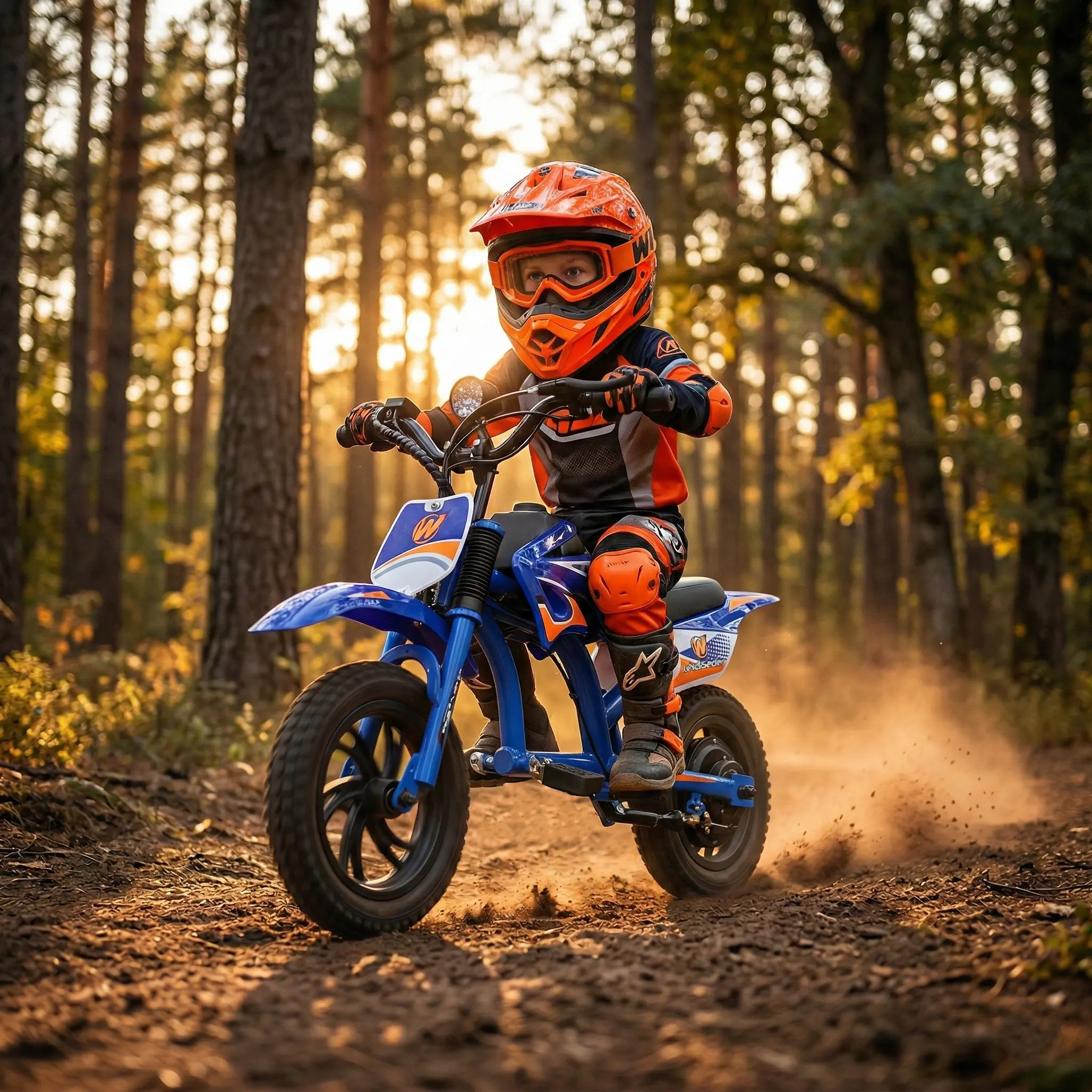 Unisex Toddler Motorcycle - Electric Toy Dirt Bike for 3-8 Years & 12 Months, EVA Tires, Real Headlights, Battery Included, TikTok-Popular Learning Toy, Spring Glow Up Item