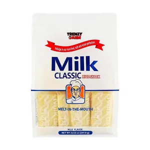 Korean Cheese Milk Rice Snacks (24 Pack) - Non-Fried, Light & Crispy Rice Treat, Premium Healthy Food for Kids, Ideal for Healthy Snacking