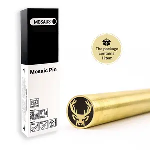 MOSAUS Mosaic Pin for Knife | Roe Deer | Brass or Stainless | Decorative Brass Knife Handle Pins