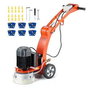 fathersdaygift  VEVOR Electric Concrete Floor Grinder 10 Walk-Behind Grinder 1.7HP Concrete Floor Polisher, 1300W Grinding Machine, 1720RPM Upgrade Brushless Motor Surfacing Grinder for Granite/Marble/Stones