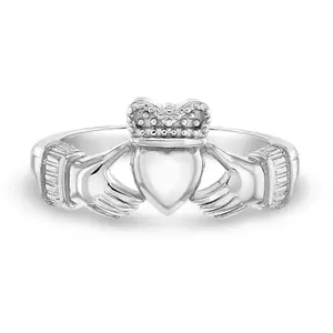 Irish Claddagh Size 2-5 Baby / Toddler / Kids Ring - Sterling Silver