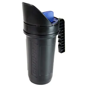Hand Spreader Shaker for Seed, Ice Melt, Earth Food and Fertilizer, Black