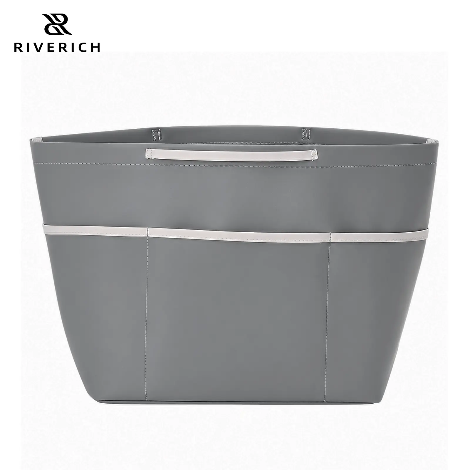 RIVERICH Textile Tote Inner Organizer Bag - Compartmentalized, Multi-Use Luggage Accessory with Built-In Storage, Ultra-Lightweight, Thin, Minimalist Decluttering, Open-Top