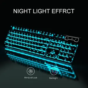 Wired Keyboard with Number Pad, Ergonomic Full-size Layout Keyboard with RGB Backlit, Aesthetic Cute Office Gaming Keyboard for PC Laptop MAC, RGB Backlit Numpad, RGB Backlight Keyboard