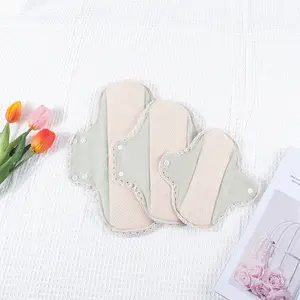 Lace and lace organic pure cotton sanitary napkins, day and night combination, leak urine special pads, breathable and reusable organic pure cotton sanitary napkins, sensitive skin care, high aesthetic value, exquisite packaging, ceremonial feeling, physi