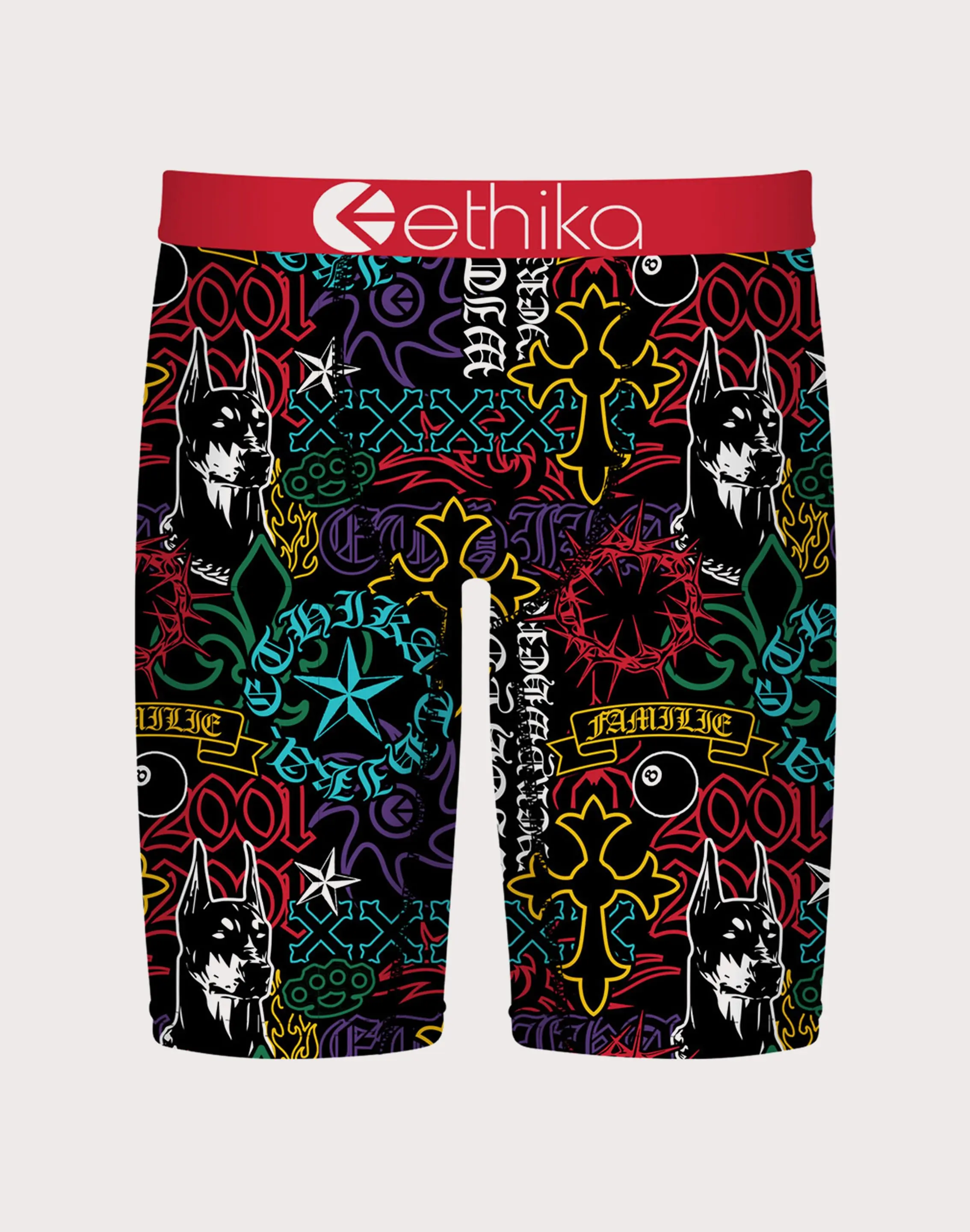 Mens Ethika Cross My Heart Boxer Briefs