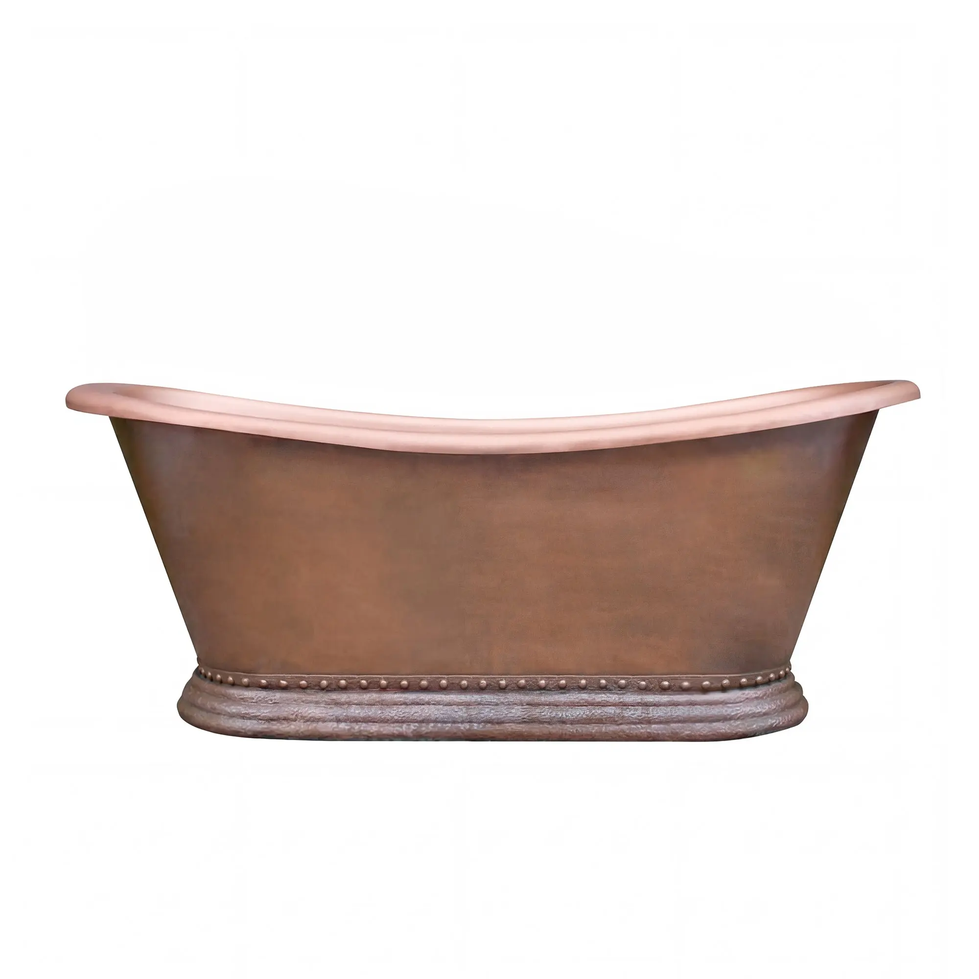 Akicon Custom Copper and Ceramic Bathtub Luxury Freestanding Bath