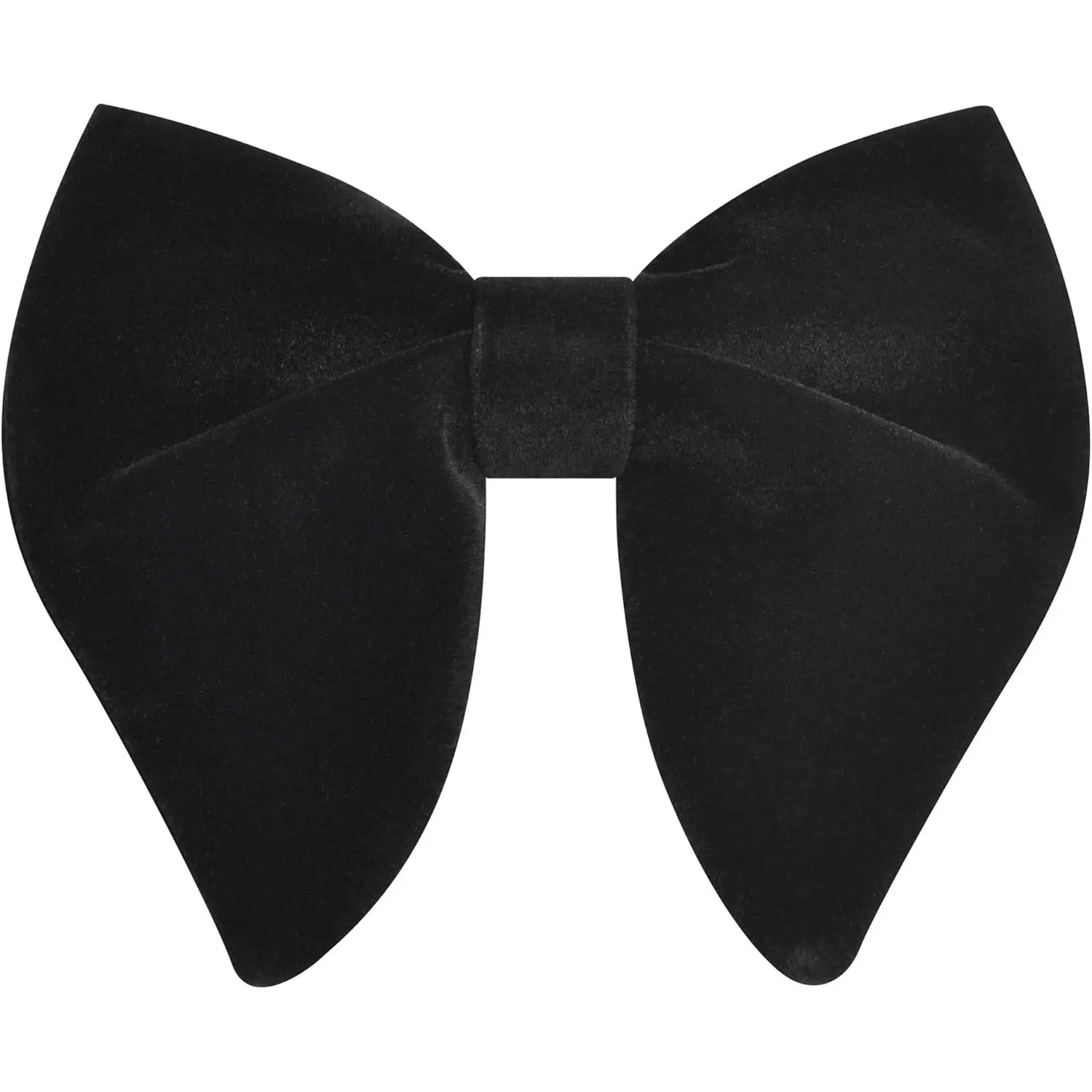 Men's Oversize Pre-Tied Bow Tie, Classic Solid Color Satin Bowtie Design for Weddings, Tuxedos, and Formal Events, Bow Tie Design