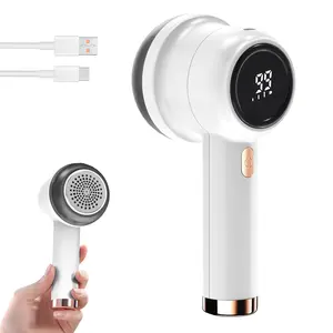 Rechargeable Fabric Shaver Electric Lint Remover with LED Display & Large Capacity Container 3-Settings Control Shaver Easy-to-Grip Handle High-End Color Matching ,Efficient Sweater and Lint Shaver for Clothes