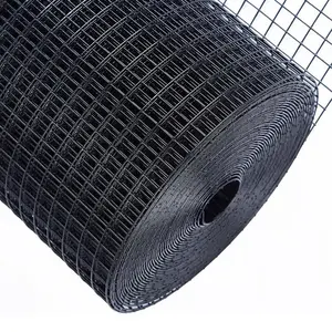 Hardware Cloth 1/2 inch 72 x 100 ft 19 Gauge Chicken Wire Fence Galvanized Steel Mesh Rolled Fencing for Garden Supports Poultry Netting Cage Snake Fence Tree Guard, Black