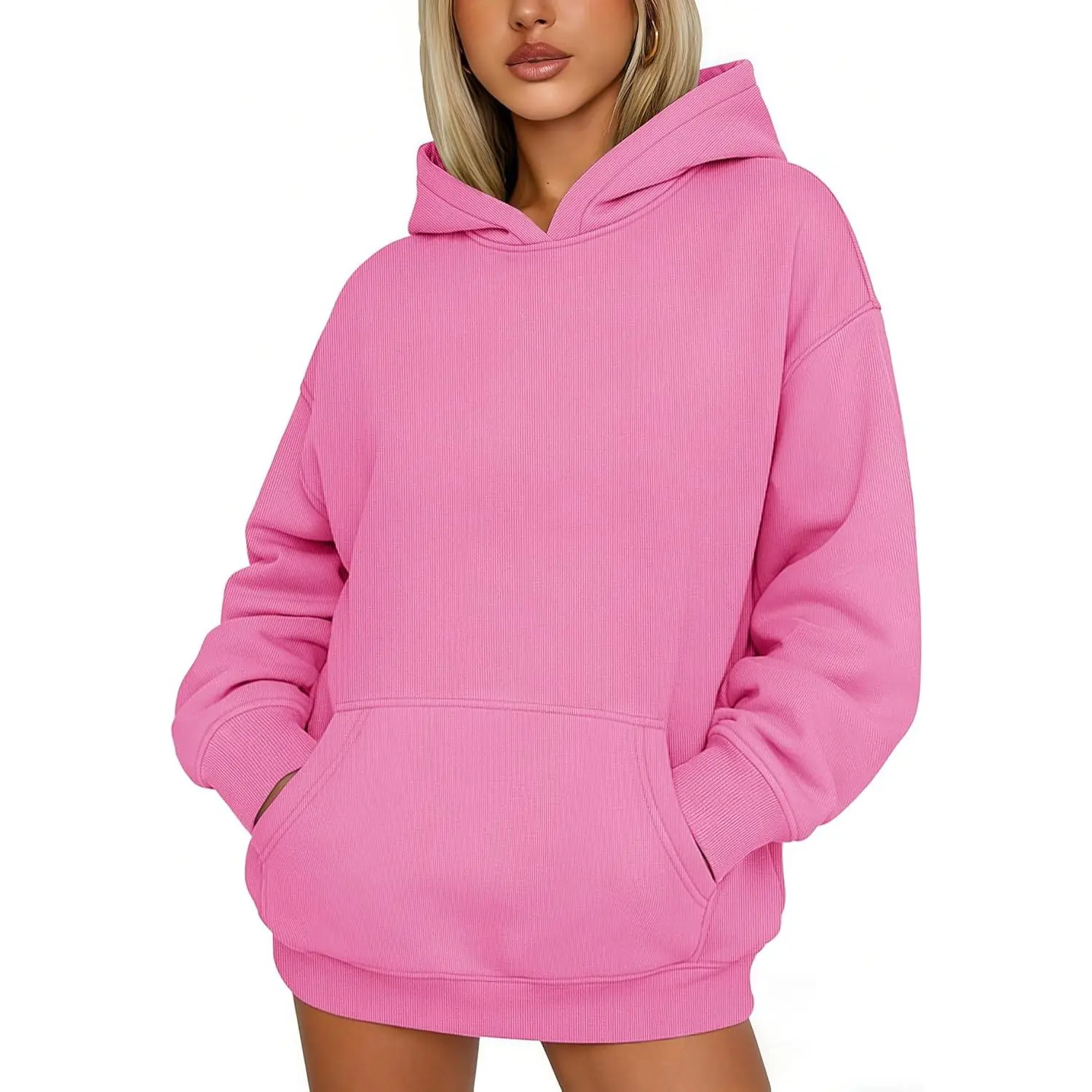 Cotrasen Women's Oversized Hoodies Fleece Sweatshirt Casual Pullover Sweaters Outfits Trendy Clothes Fall Winter Fashion