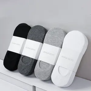 Spring and summer men's socks, Korean-style low-cut boat socks, silicone low-cut socks, sports men's cotton socks