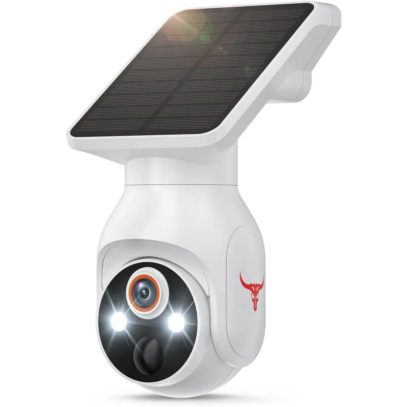 1080p Security Camera Wireless with Solar Panel, AI Human Detection, 2-Way Audio, Color Night Vision, Cloud Storage (Sold Separately), Indoor/Outdoor Surveillance Bullet Cam (WiFi)