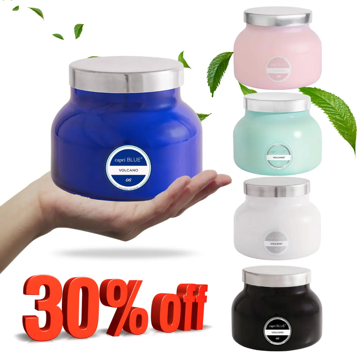 Capri Blue Volcano Scented Candle - Multi Colors | Long-Lasting, Relaxing, Home Decor, Special Occasions, Decoration Freshener Ornaments Perfume