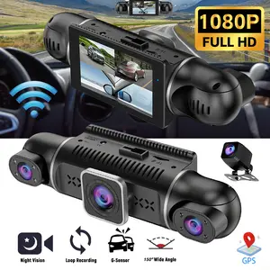 4CH Dash Cam 1080P Front Rear Inside 360° Car Camera Full Coverage Night Vision Loop Recording G-Sensor Parking Mode Plug & Play Vehicle Recorder,summervibes
