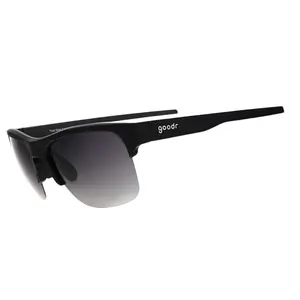That New Asphalt Smell - goodr Black Flex G Half-Rim Polarized Sunglasses