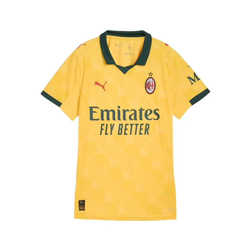 PUMA Womens Ac Milan 2526 Replica Third Jersey Soccer Cleats  - Yellow