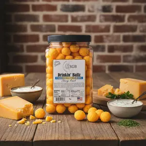 Cheezy Ranch Drinkin' Ballz Canister - Cheese Balls