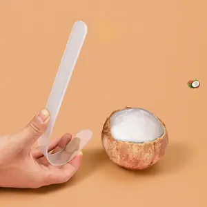 Heavy Duty ABS Coconut Shell Opener with Soft Blade and Protective Cover- Multifunctional Coconut Opener for Easy Scooping of Coconut Meat, Durable Plastic Material Suitable for Camping and Kitchen Use, Designed for Coconuts and Nut Shells