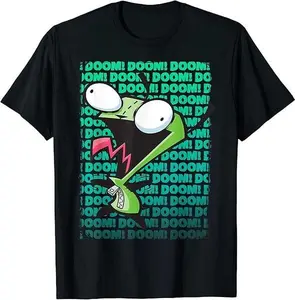 Invader Zim GIR Impending DOOM Song T-Shirt All Colors, Gift for Women Men, Made In USA, US Size S-6XL, 100% cotton, Classic Fit, Unisex T-Shirt