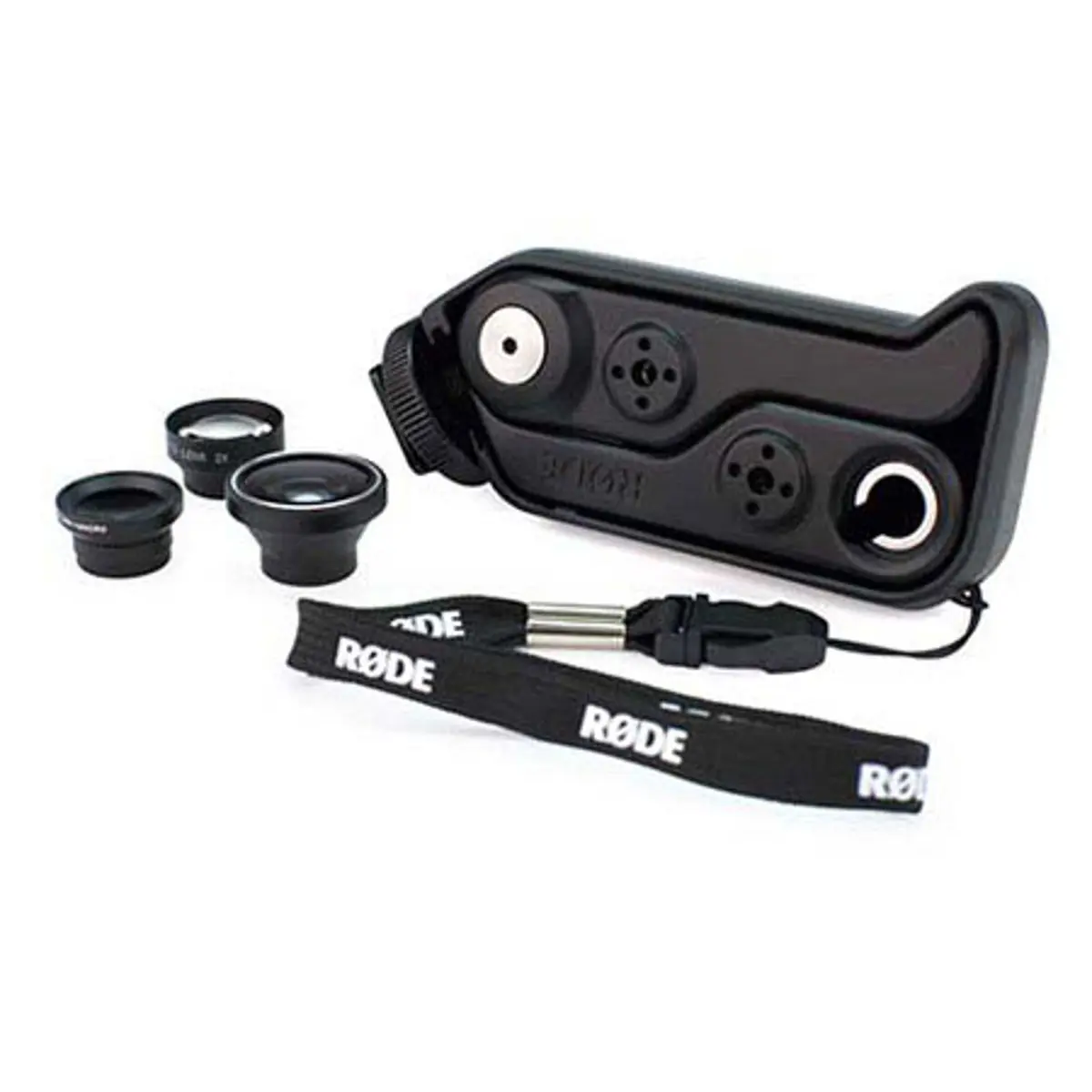 Rode RODEGrip Plus Multi-Purpose Mount and Lens   Kit for iPhone 4/4S, Black