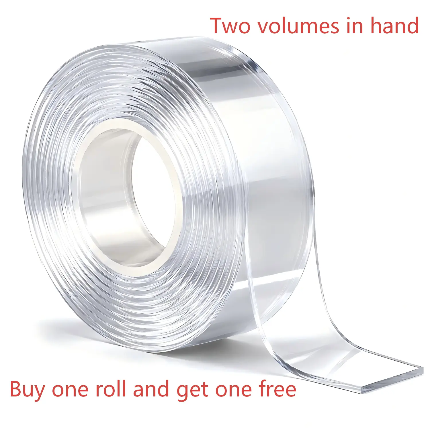 Reusable Nano Double-Sided Mounting Tape - Viscoelastic, Strong Adhesive, Waterproof, Transparent Seamless Tape for Tools & Hardware Applications