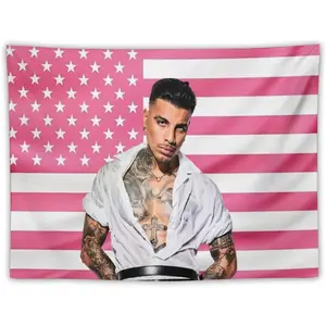 Tapestry Rauw Music Wall Hanging Poster Holiday Gifts Alejandro Banner Wall Decoration Bedroom Living Room Dormitory Concert