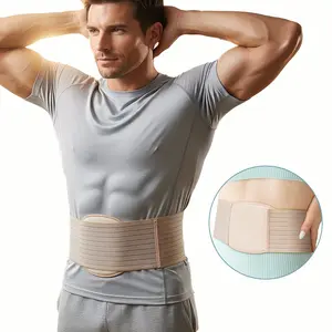 Umbilical Hernia Belt, Abdominal Support Binder with Compression Pad, Adjustable Waist Wrap, for Navel Ventral Epigastric Incisional Belly Button Hernias