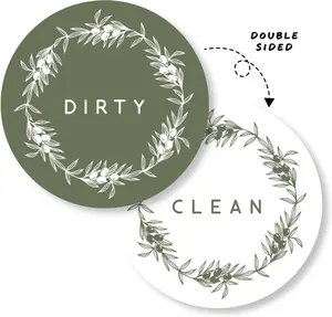 Clean/Dirty Magnet for Dishwasher, Double-Sided Kitchen Gadget Gift, Easy-to-Read Strong Magnetic Indicator Sign for Home Decor and Organization