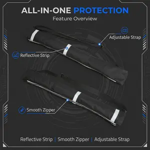 Heavy Duty 600D Oxford Fabric Umbrella Storage Bag, 65x12CM Waterproof Outdoor Umbrella Carry Bag with Drawstring for Patio Umbrella, Large Umbrella, Camping Umbrella