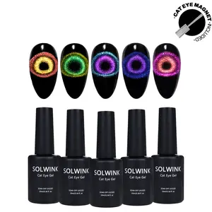 SOLWINK HEMA FREE TPO FREE Galaxy Color Shifting Cat Eye Gel Nail Polish Set Magnetic Nail Polish Kits for Natural Nails Toes Nail Tips Daily Cutics