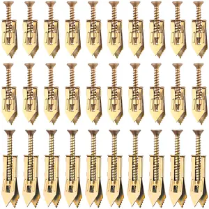 60/100PCS Self-Drilling Anchors – Drill-Free Drywall Fasteners, Instant Hanging Solution with Adjustable Hooks, Screws & Brackets for DIY & Pro Use