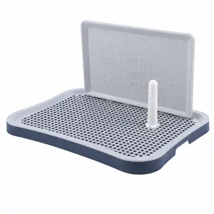 HalloStark Pee Pad Holder, Indoor Puppy & Small Dog Potty Tray - Anti-Skid, Easy-to-Use, Urine Drain Design, Dry Paw Support, Easy to Clean, Pet Lover Gift