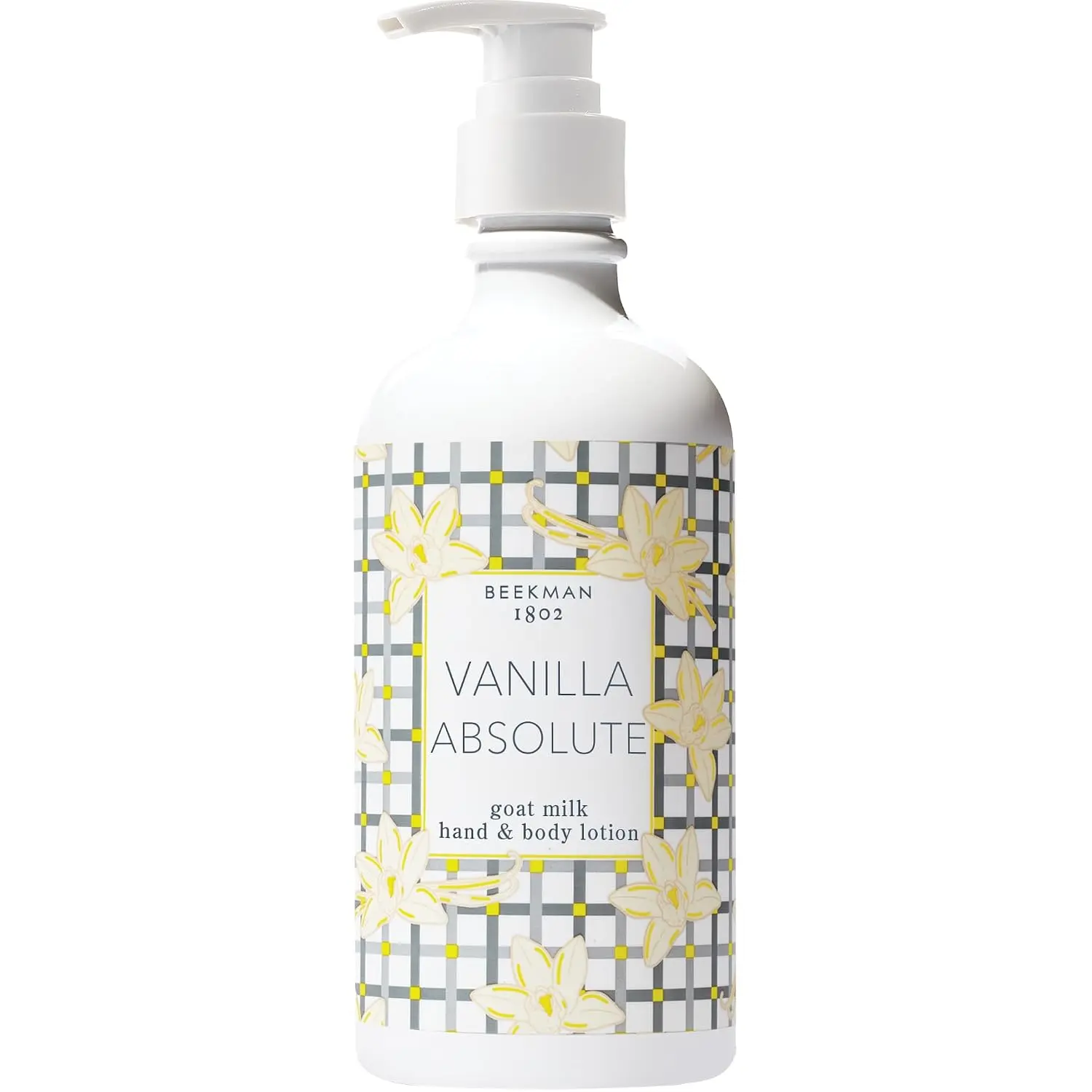 Beekman 1802 Goat Milk Lotion, Vanilla Absolute, 12.5 fl oz | Hand & Body Lotion for Dry Skin, Lightweight Non-Greasy Formula with Shea Butter & Jojoba Oil, Cruelty Free, Lotion Pump