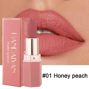 Matte Liquid Lipstick, Long Lasting, Moisturizing, High Pigmented Nude Waterproof Non-Stick Cup Lip Gloss, Suitable for All Occasions Lip Makeup, Girls and Women, Cosmetic Glossy