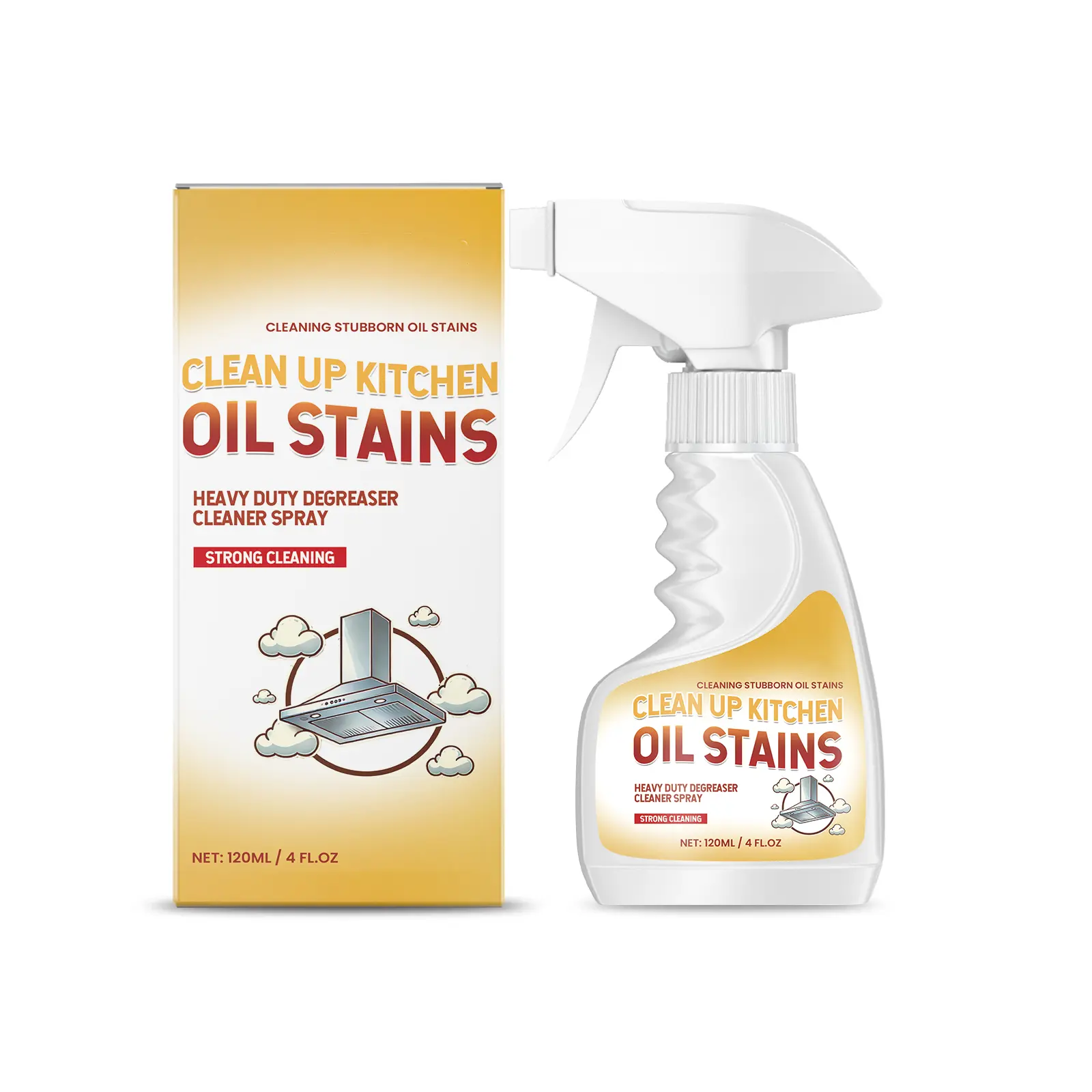 Grease Removal Cleaning Spray Universal Kitchen Degreaser Clear Oil Stains For Cookware Stoves Range Hoods Multi-Purpose Kitchen Surface Cleaner Viral CleanTok Household Kitchen Care Supply
